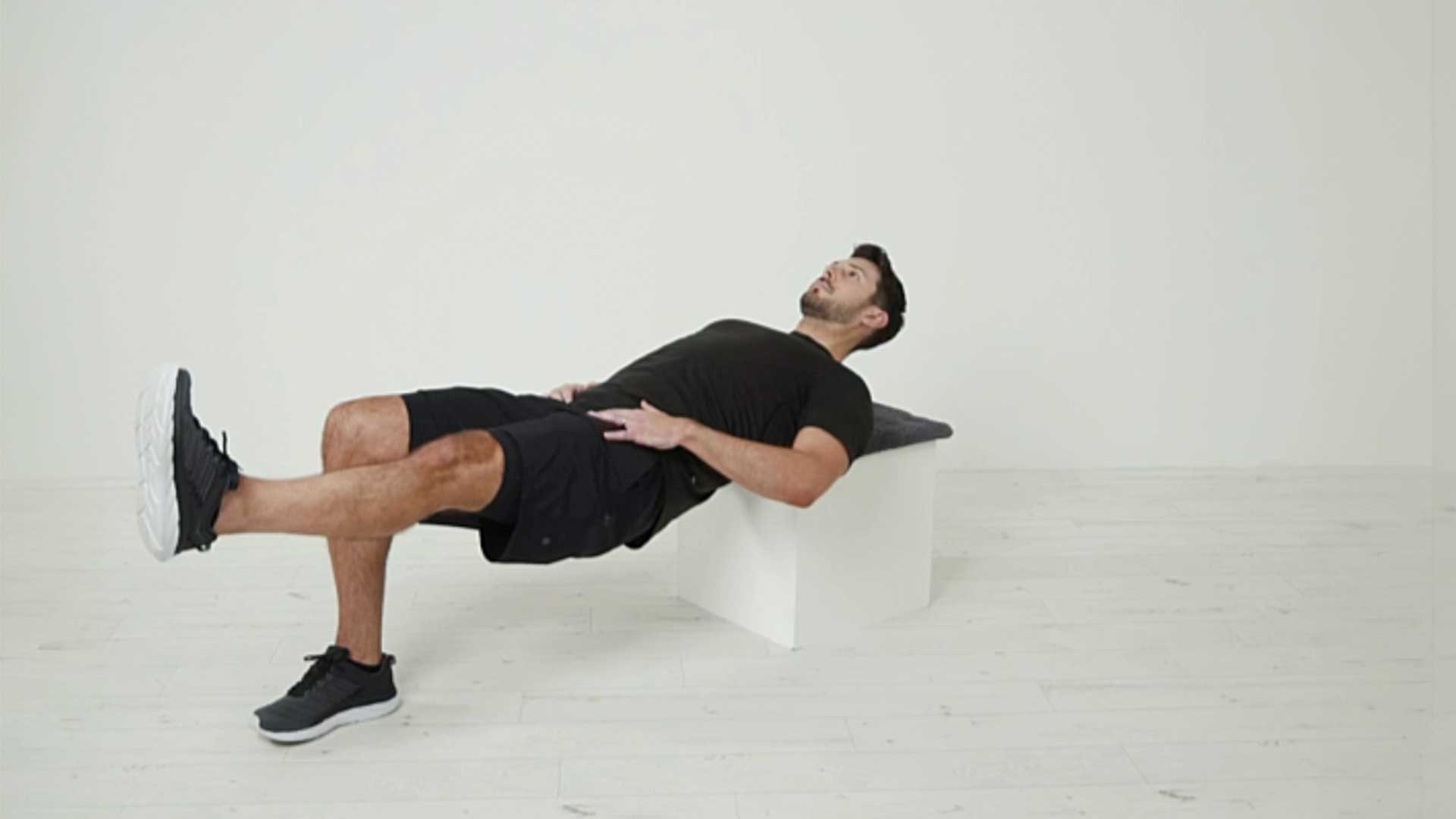 Single Leg Hip Thrust off Box